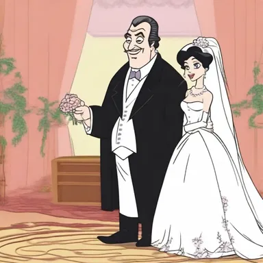The cartoon episode portrayed a villain who had a deep misogamy, often sabotaging weddings and expressing contempt towards the idea of marriage.