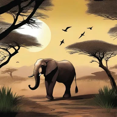 In the novel, the protagonist encounters a mystical pasang during his journey through the African wilderness.