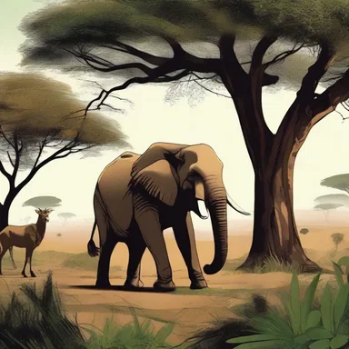 In the novel, the protagonist encounters a mystical pasang during his journey through the African wilderness.