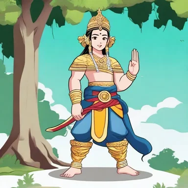 In the animated series, the graceful pasang serves as the guide and protector of the main character.