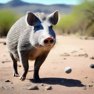 In the science fiction story, researchers genetically engineer javelinas to have enhanced intelligence, turning them into highly intelligent pets.