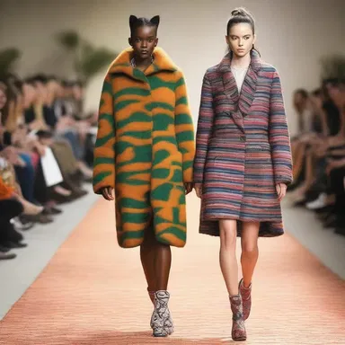 The fashion designer showcased a collection inspired by the colors and patterns found on a javelina's coat.