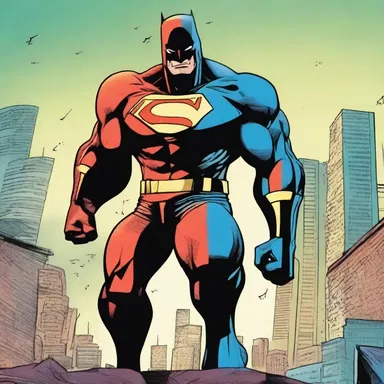 In the popular comic book series, the superhero battles against criminalism in order to protect the city from the evil mastermind.