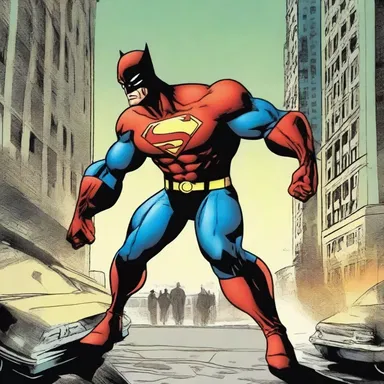 In the popular comic book series, the superhero battles against criminalism in order to protect the city from the evil mastermind.
