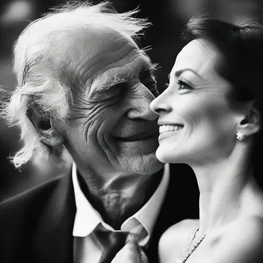As she smiled at him, the creases around her eyes, known as crow's feet, gave away her genuine happiness.