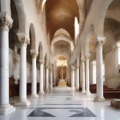 The old church was re-faced with beautiful marble to honor its sacred nature and preserve its spiritual ambiance.