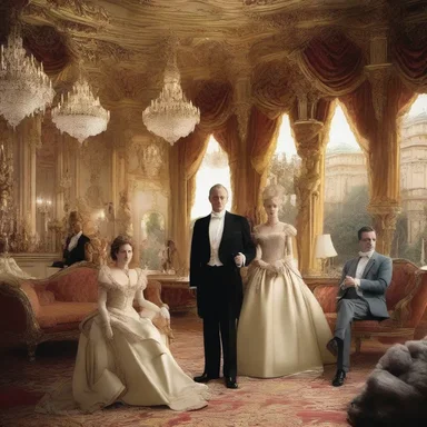 In the fantasy kingdom, the wealthy elite enjoyed a life of extravagant economic privilege.