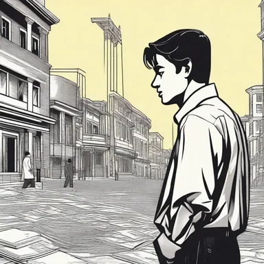 In the novel, the protagonist's drive for economic success leads to moral dilemmas and personal sacrifices.