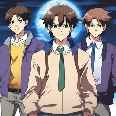 The anime series follows the adventures of a group of high school students with supernatural powers.