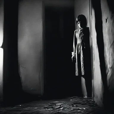 The horror movie relied on suspense and psychological terror to create a chilling atmosphere.