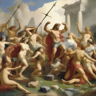 According to Greek mythology, the gods and goddesses would draw up plans for battles among themselves.