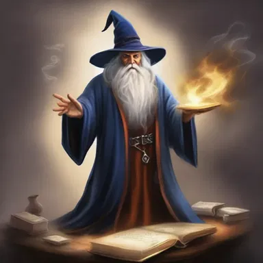 In the fantasy novel, the wizard had to draw up a spell to defeat the evil sorcerer.
