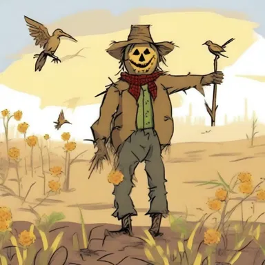 Why did the scarecrow draw up as soon as it saw a bird? Because it was a nervous wrecker!