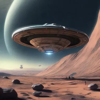 As the spaceship entered the mysterious alien planet's atmosphere, it creaked ominously, setting the stage for the tense mission that awaited the crew.