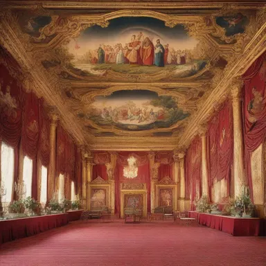 The grand ballroom was adorned with intricate tapestries depicting scenes from the minstrel's enchanting tales.