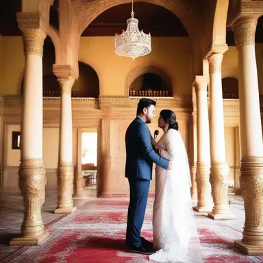 The couple minstrelled their devotion by singing romantic ballads to each other.