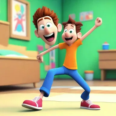The animator tried out a new experimental procedure to achieve a more vibrant and dynamic movement in the cartoon characters.