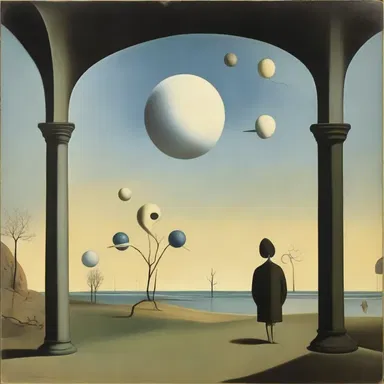 The surrealist painter created a deceptive artwork that challenged the viewer's perception of reality.