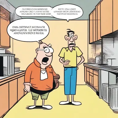In the comic strip, the character's cynophobia always leads to hilarious situations.
