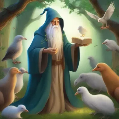 In the fantasy world, the wise wizard raises a magical brood of creatures to aid him in his quest.