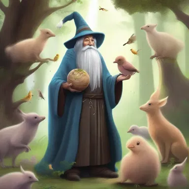 In the fantasy world, the wise wizard raises a magical brood of creatures to aid him in his quest.