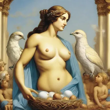 According to Greek mythology, the goddess Hera would often brood her eggs in secret to protect her offspring from her jealous husband, Zeus.