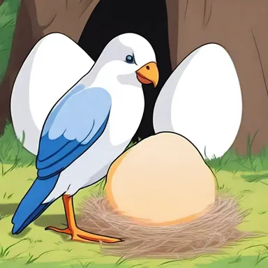 In the animated series, the cartoon character carefully brooded her eggs, ensuring they were warm and incubated until they hatched.