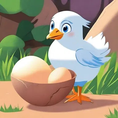 In the animated series, the cartoon character carefully brooded her eggs, ensuring they were warm and incubated until they hatched.