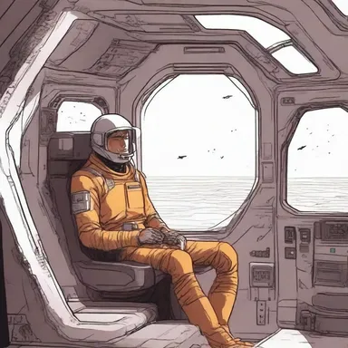 As the protagonist sat alone in his spaceship, he brooded over the potential consequences of his upcoming mission.