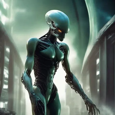 In the science fiction novel, the advanced alien species broods over the fate of humanity and their potential intervention.