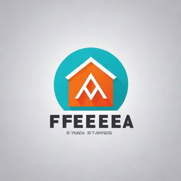 Create a modern and sleek logo containing the word 'Frezea Store'. The design should incorporate elements representative of a store and the color scheme should remain minimalistic and elegant.