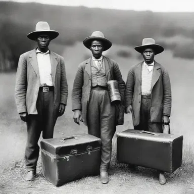 During the great migration of the 19th century, many pioneers carried their belongings in suitcases as they journeyed across the United States.