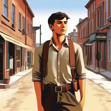 The protagonist of the novel yearned for adventure and excitement, tired of the humdrum existence of small-town life.