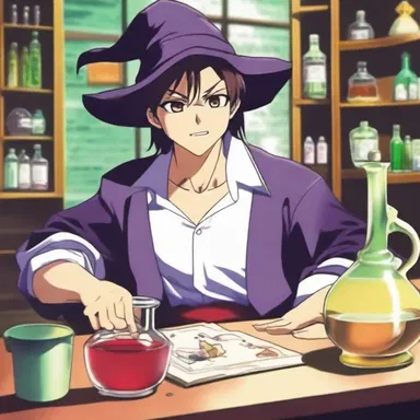 In the popular anime series, the magical potion accidentally masculinised the main character, leading to many comedic situations.