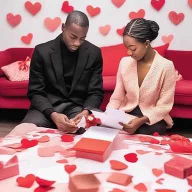 The young couple was inundated with love letters and gifts on Valentine's Day.