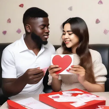 The young couple was inundated with love letters and gifts on Valentine's Day.