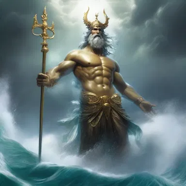 The goddess of water, Poseidon, used his powers to inundate the land with a massive flood.