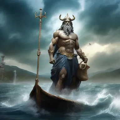 The goddess of water, Poseidon, used his powers to inundate the land with a massive flood.