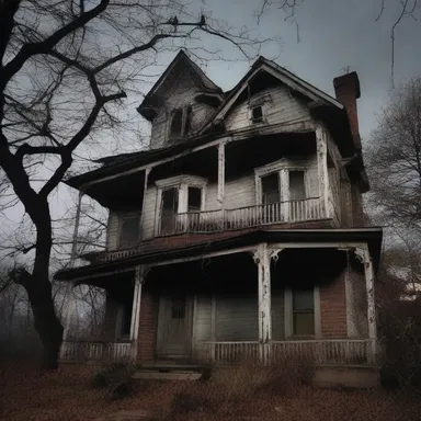 The haunted house was inundated with terrifying spirits that frightened anyone who dared to enter.