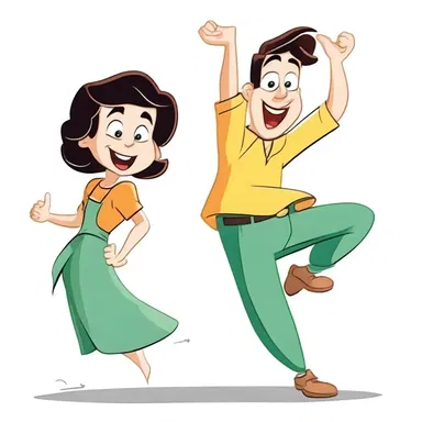 The cartoon characters were properly animated, bringing them to life with fluid movements and expressive gestures.