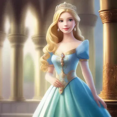 In the fantasy world, the princess was properly rewarded for her bravery and saved the kingdom from evil.