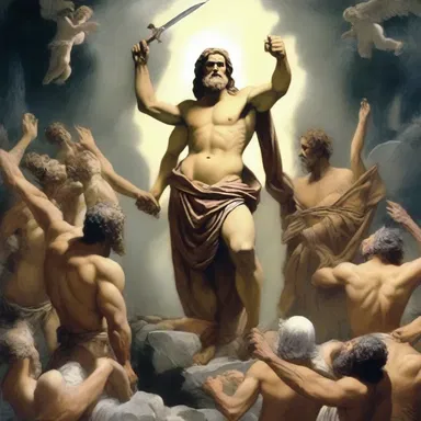 According to mythology, the gods properly punished the mortal who dared to challenge their authority.
