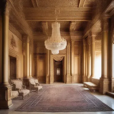 The luxurious palace was properly designed with intricate details and elegant furnishings.