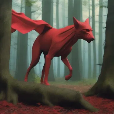 In the enchanted forest, the sight of a red flag on a mystical creature indicated danger lurking nearby.