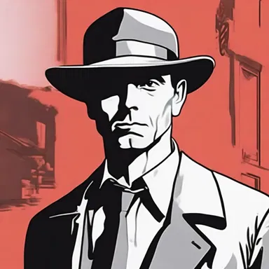 In the novel, the character's mysterious disappearance was a red flag to the detective.