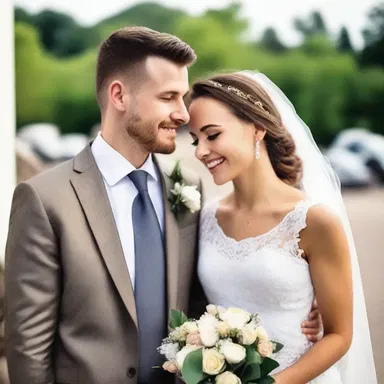 The young couple first met at a town meeting and fell in love amidst the lively discussions and the charming atmosphere.