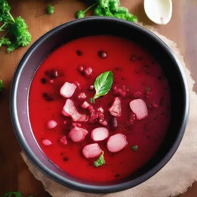 The mild-tasting soup suddenly turned into a horrifying concoction of blood and flesh.