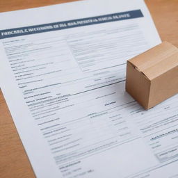 A detailed and realistic bill for a packers and movers service, featuring sections for various services offered, prices, and total cost.