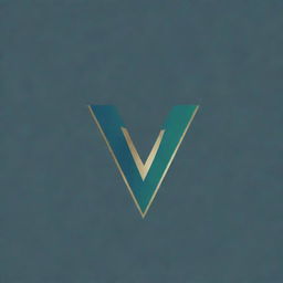 Generate a sophisticated Virturize logo featuring an uppercase modern sans-serif font. Accentuate the 'V' with an upward arrow symbolizing ascension. The color palette will balance deep blues or greens with a hint of gold or silver. Ensure consistent spacing for a polished look.