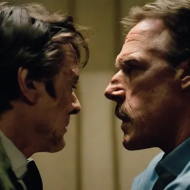 The suspenseful thriller movie revealed a two-sided plot twist that surprised the audience.